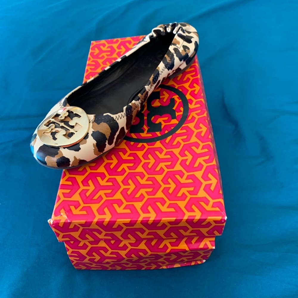 Tory Burch Reva Leopard Flats